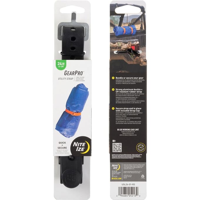 Nite Ize GearPro Utility Strap 24 inch - Zwart - Herbruikbare kabelbinder