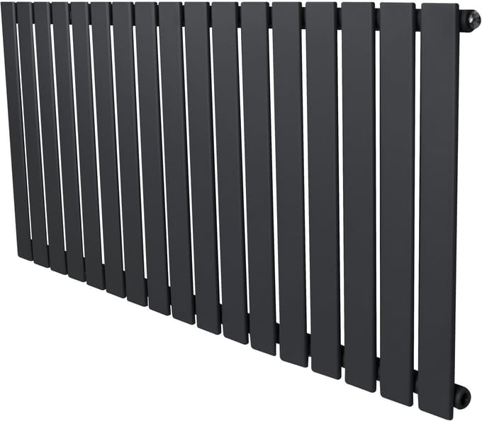 1-kolom design radiator - 600x1190 mm - grijs - vlakke panelen