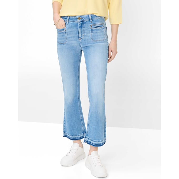 Brax Dames Jeans  Style ANA S BOOT USED LIGHT BLUE, denim lichtblauw, maat 36