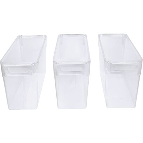 SILVERCREST Koelkastorganizers met deksel - 3 bakjes - 3,2 L