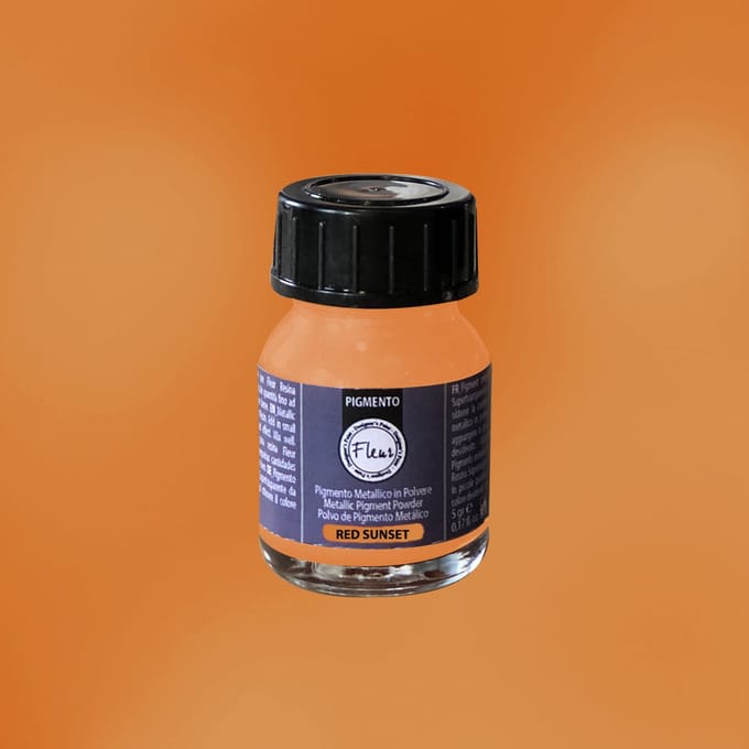 Fleur pigmentpoeder epoxy 5 gram rood - creatieve hobby verf.