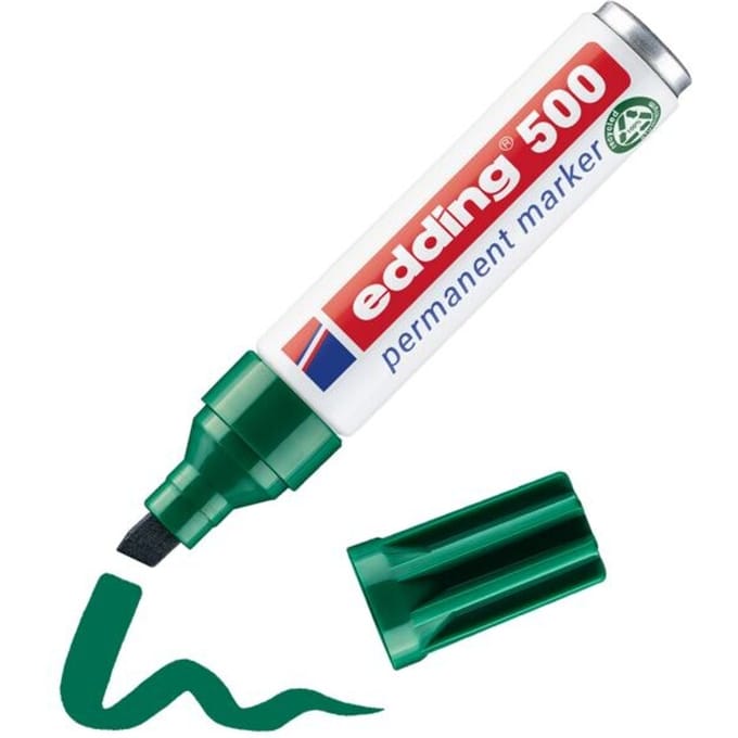 edding 500, met wigvormige punt 2-7 mm, groen, 1 stuk