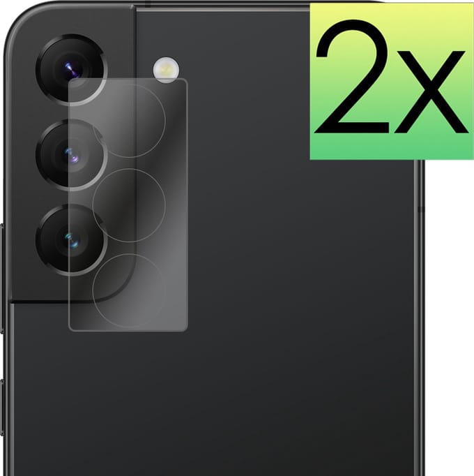 Camera Lens Protector - 2 Stuks - Geschikt voor Samsung Galaxy S22 Plus - Camera Screenprotector - Beschermglas - Gehard Glas - Tempered Glass - Screen Protector