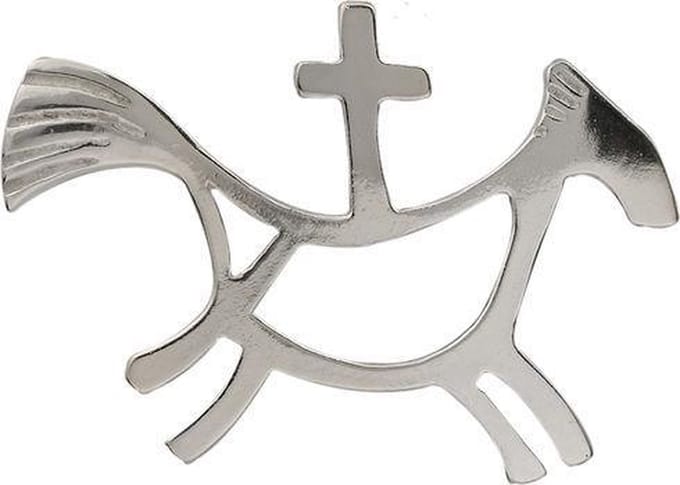 AuBor ®. Broche. Zilver. De Rota, zilveren broche