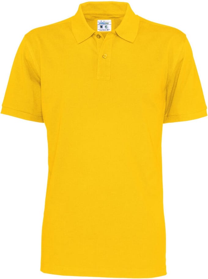 Cottover POLO PIQUE MAN - GOTS GECERTIFICEERD 141006 - Geel - M