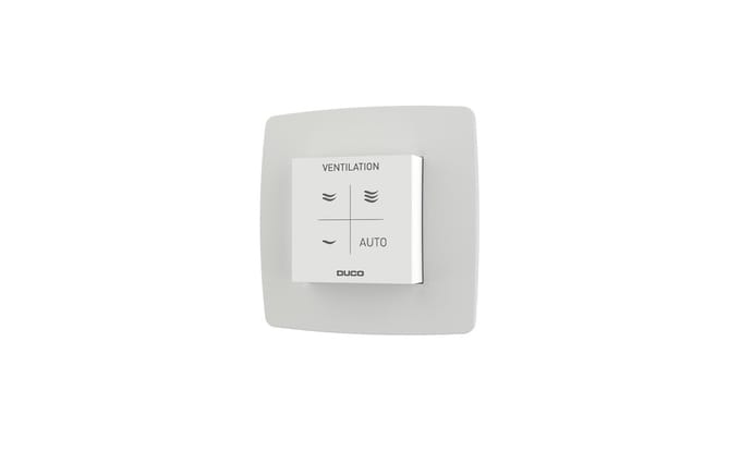 Duco CO2 Ruimtesensor RF Bedraad Met Besturingen Wit - 0000-4604