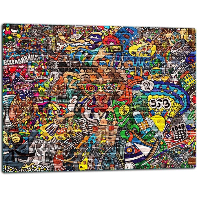 TMK ArtDeko - Snijplank - 52x40 cm - Mozaïek - Inductieplaat