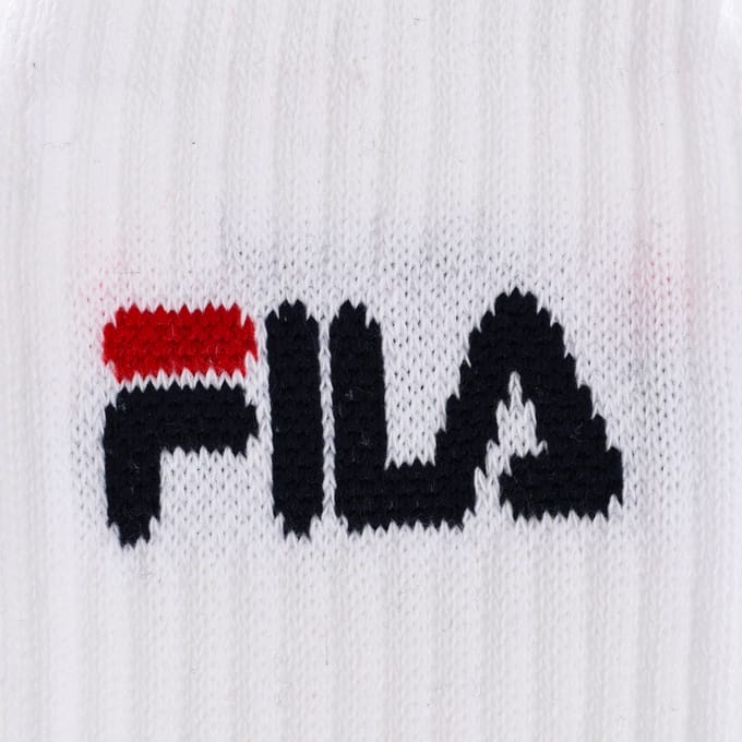 Fila - Tennis Socks 3-Pack - Witte Sportsokken - 43-46 - Wit