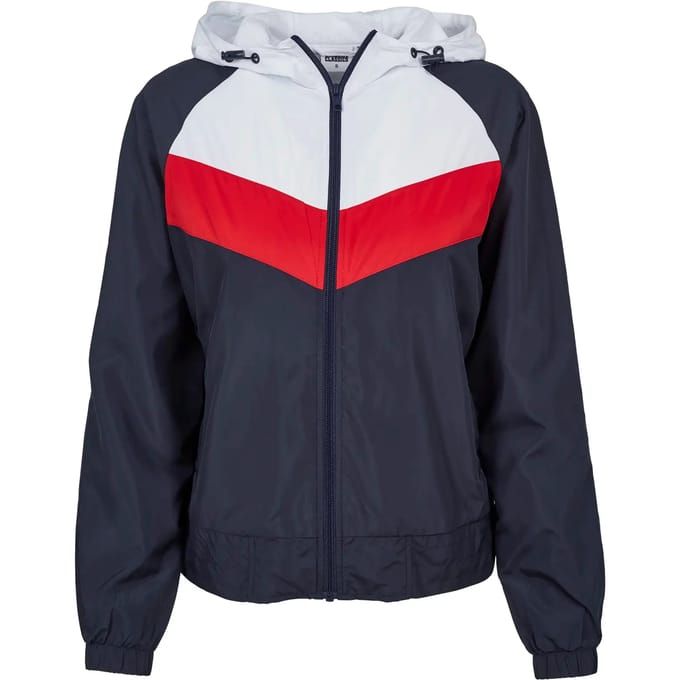 Urban Classics - 3-Tone Windbreaker jacket - S - Blauw