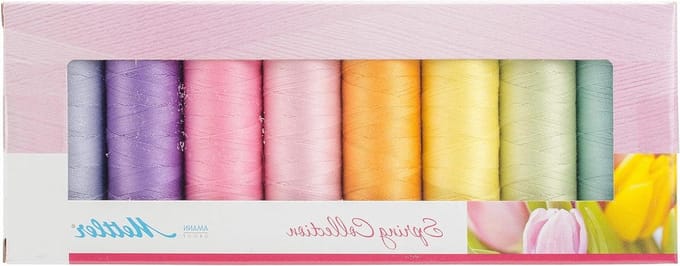 Mettler Draad ASST Silk-FIN 8PK Lente, Katoen, One Size