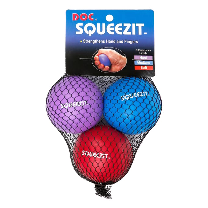 Tourna Squeez It Bal Verpakking 3 Stuks-Blauw,Paars