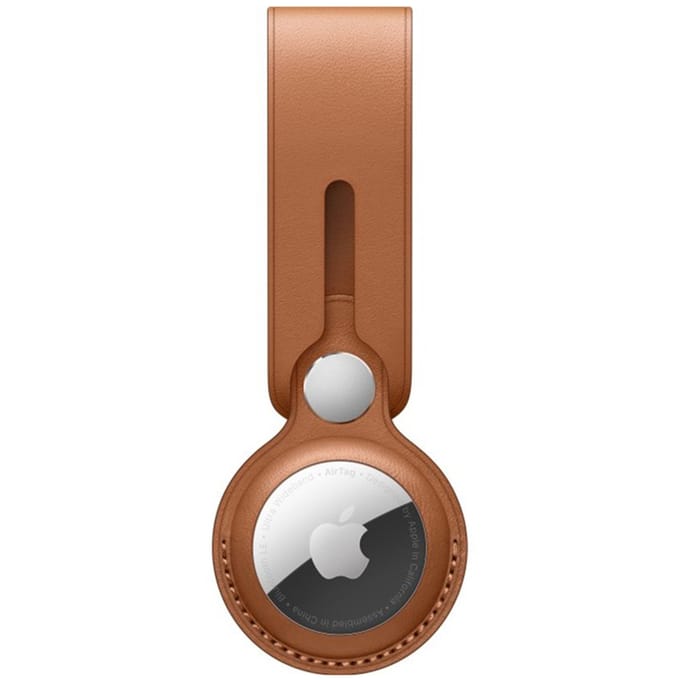 Leather Loop voor de Apple AirTag - Saddle Brown