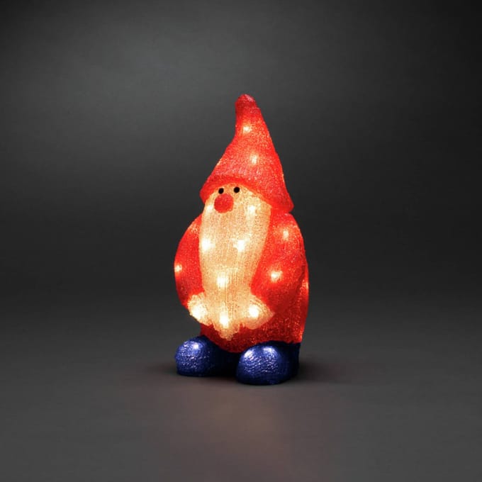 Konstsmide Christmas LED decoratie figuur kerstman rood IP44 h. 36 cm