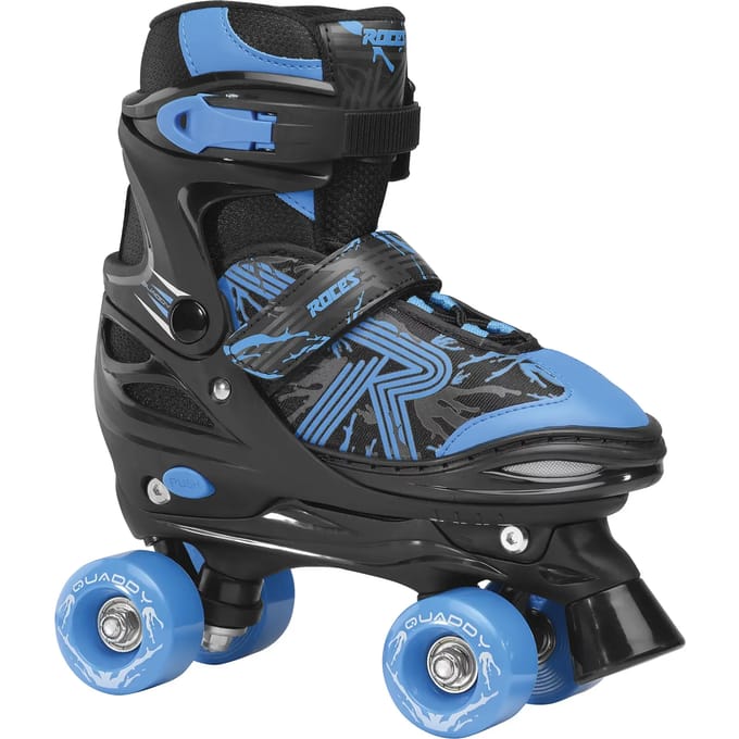 Roces - Quaddy 3.0 - Rolschaatsen - Kinderen - Zwart - Blauw - 30-33