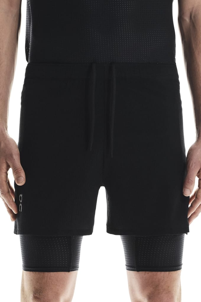 On Pace Shorts 2 M Black Maat: L | Korte Broeken Outlet | Heren | Zwart