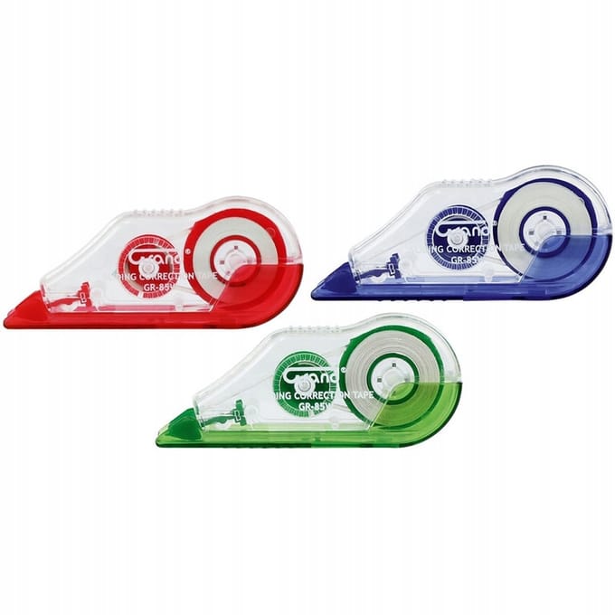 Grand GR-85W correctietape 5 mm/8 m - perfect voor school en kantoor
