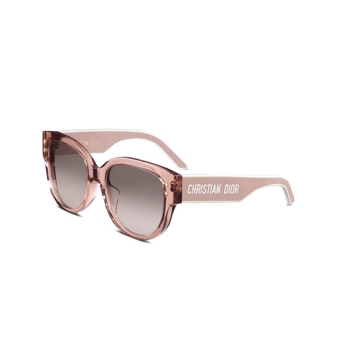 Dior Logo Arm Oval Zonnebril Dames zonnebril Roze DIORPACIFICB2F40D2 Basic Packaging-Eyeglass Case+Box,55