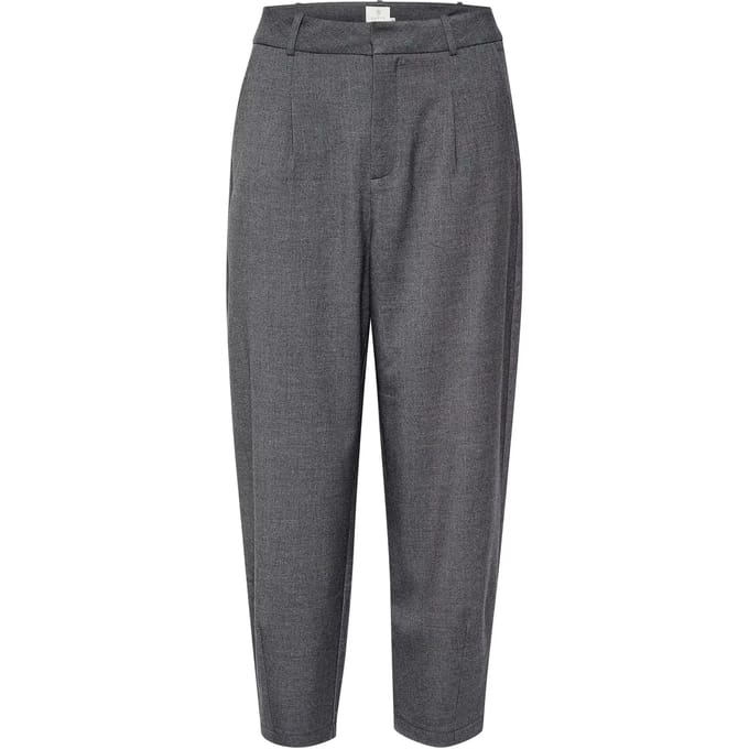 Pants Suiting Regular fit Dark Grey Melange