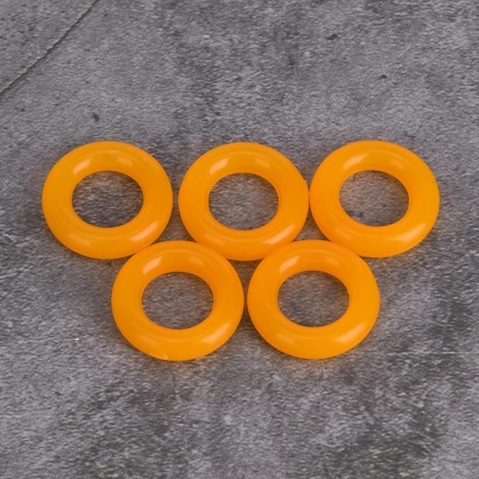 5 stuks rubberen ringbanden voor spoelopwinders voor PFAFF 591 naaimachine-accessoires orange