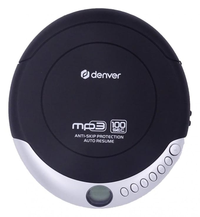Denver Discman - Draagbare CD & MP3 speler - Anti shock - Inclusief oordopjes - DMP391