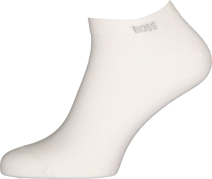 BOSS enkelsokken (2-pack) - heren sneaker sokken katoen - wit