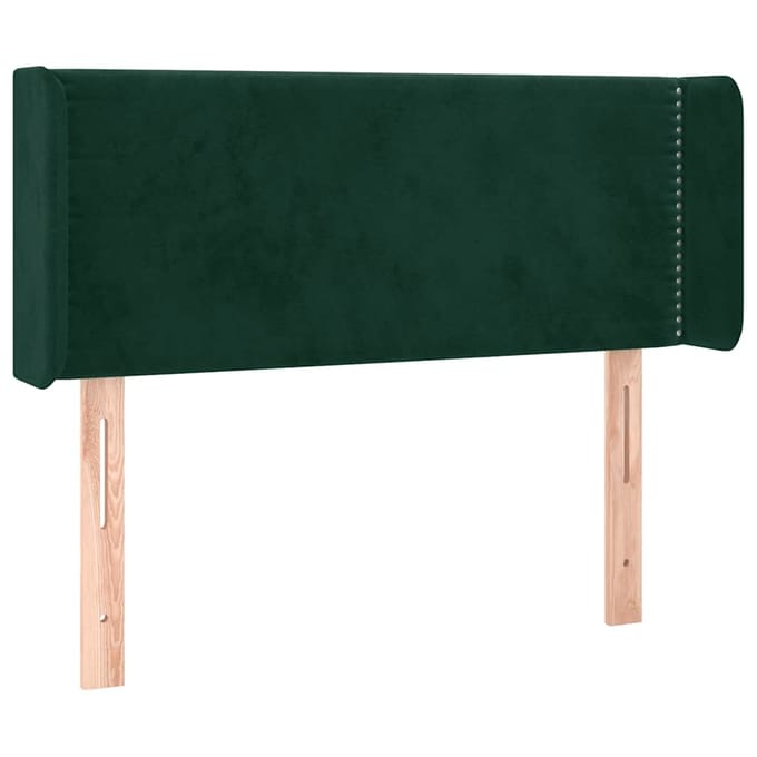 vidaXL - Hoofdbord - LED - 83x16x78/88 - cm - fluweel - donkergroen