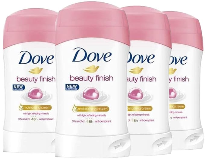 Dove Deodorant Stick Beauty Finish - 4 x 40 Gram