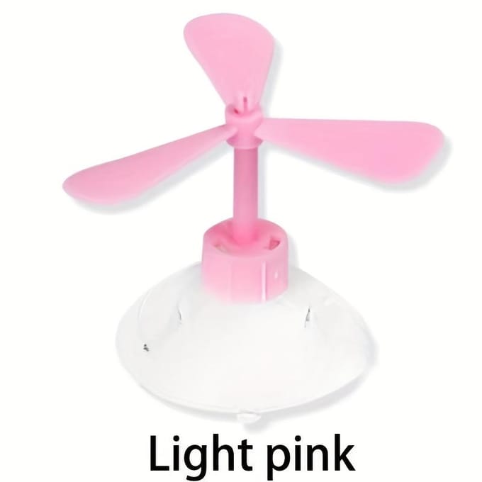 1 pièce Créatif Ventouse Moto Casque Décoration Moulinet Vélo Casque Décoration Hélice Forme Casque Accessoires rose
