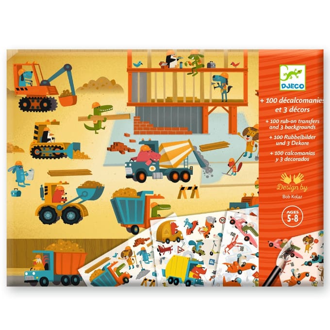 DJECO krasplaatjes asfalt 5 jr+