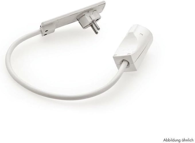 Naber connection cable with Evoline plug plug, white 1000 mm