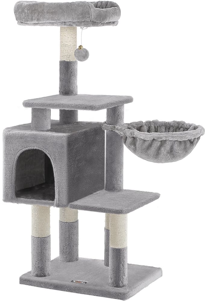 Feandrea - Krabpaal - Kattenboom - Voor Katten - 110 cm Hoog - Met Speel- en Rustplekken