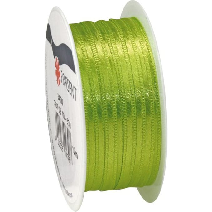 Satijnen lint, 3 mm - Meigroen