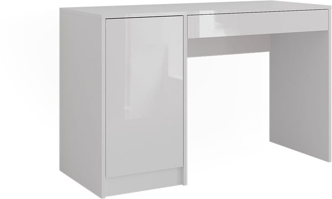 Vicco Sherry Kaptafel – 119.8 cm Wit/wit hoogglans