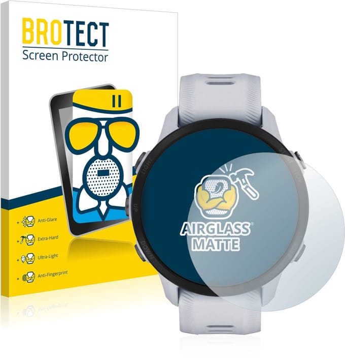 BROTECT - Screenprotector voor Garmin Forerunner 955 Solar / 955 - Folie Beschermfolie Beschermglas matte