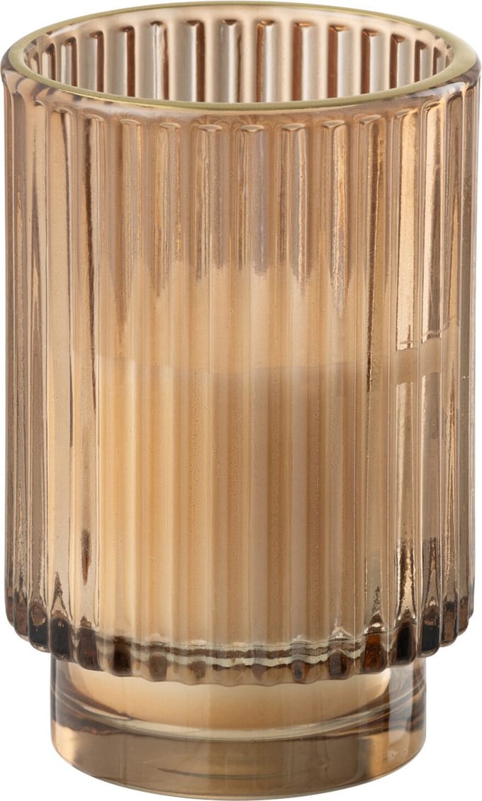 J-Line geurkaars Nordic Vetiver - lichtbruin - large - 30U