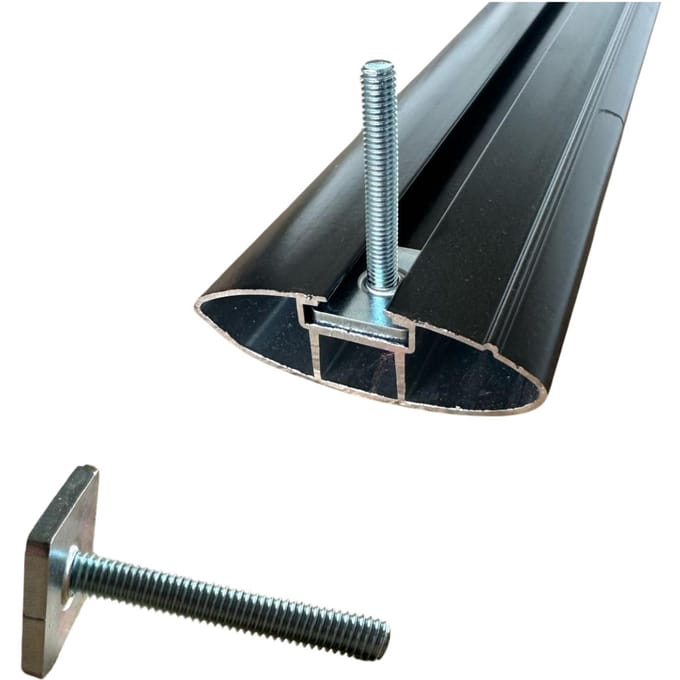 AGURI - T-Adapter Glijstuk - Universeel - 45mm - Voor Aluminium Dakdragers