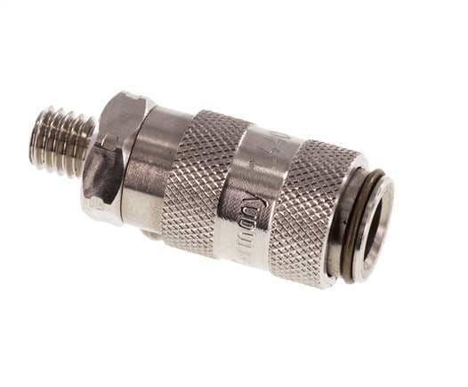 RVS 306L DN 2.7 (Micro) Luchtkoppeling Snelkoppeling M5 Buitendraad - CLS2-M-SSL-P-5