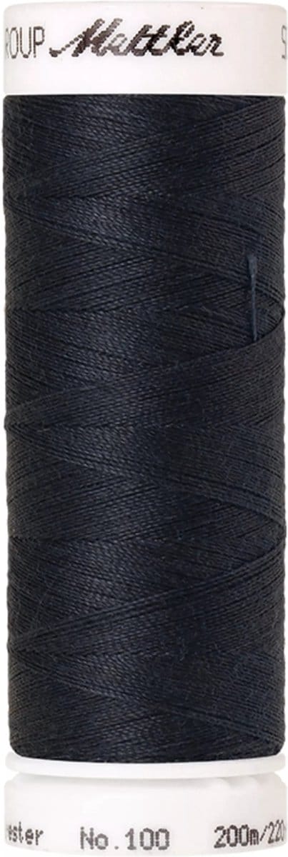 Amann Mettler Seralon Naaigaren – Drab Dark Blue (1242) – 200 m – No. 100 – 100% Polyester – Per Stuk