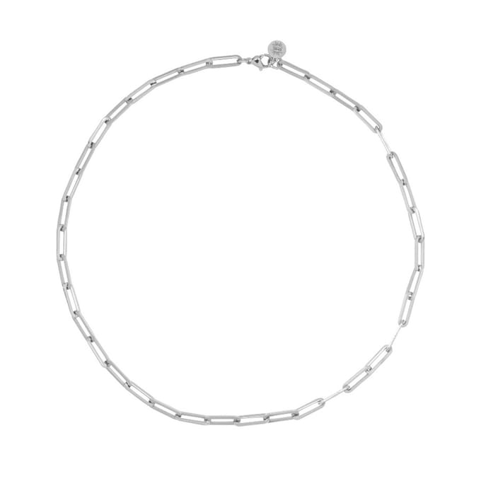 Chic by Lirette - Ketting Chain Link Grove Schakels - Zilver