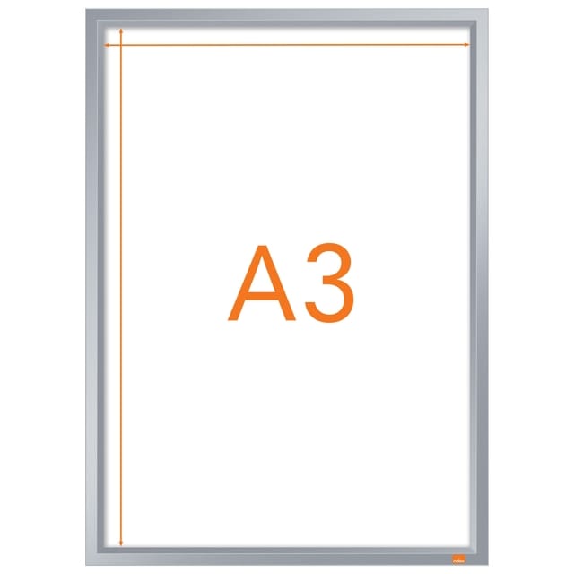 Nobo Impression Pro A3 Poster Clicklijst met geanodiseerde Frame