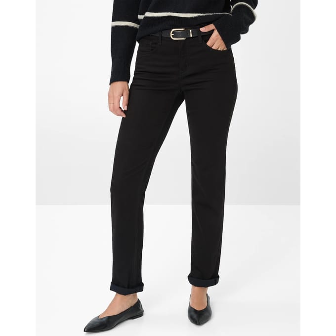 Brax Dames Broek  Style MARY BLACK, zwart, maat 48L