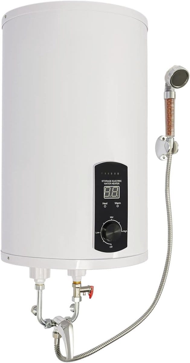 Elektrische Boiler - Warmwater Opslag - Direct Warm Water - Compact Ontwerp - 50 Liter - Wit