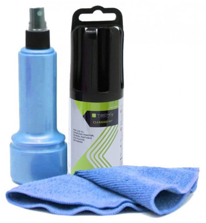 Techly ICSB-CS5005BLTY computerreinigingskit Universeel Spray & droge doekjes voor apparatuurreiniging 150 ml