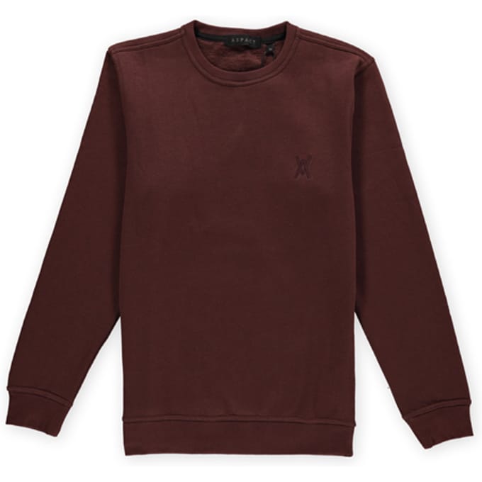 Aspact Ton Sur Ton Logo Crewneck Brown Größe: XL | Pullover Outlet | Unisex | Braun