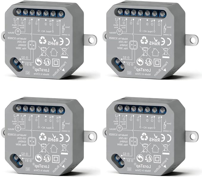 Zigbee Rolluikschakelaar - Smart Home Module - Automatisering Woning - Spraakbediening Compatibel - 380W - Wit