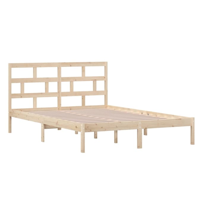 vidaXL - Bedframe - massief - grenenhout - 140x200 - cm