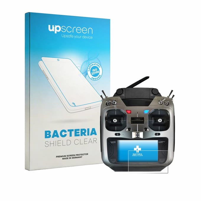 upscreen - Screenprotector voor Robbe Futaba T16IZ Super - Folie Beschermfolie transparant antibacterieel
