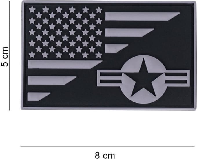 Embleem 3D PVC Stars and Stripes USAF