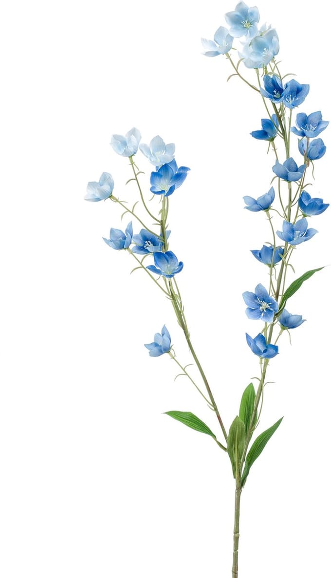 Emerald - Kunstbloem Boterbloem 85cm blauw - Kunstplant voor binnen