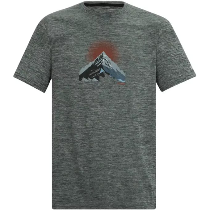 Heren Fingal T-shirt met korte mouwen en gemêleerde print